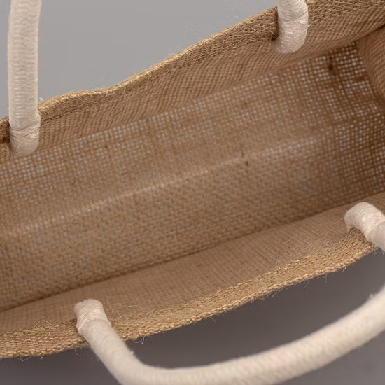 Сверхмощная джутовая сумка большой емкости для покупок, водонепроницаемая джутовая сумка для продуктов с ручкой, пляжная сумка из эко-мешковины